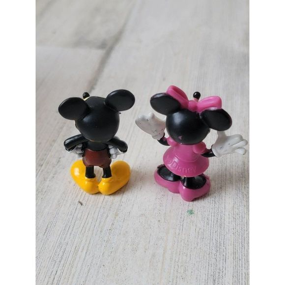 Couple Minnie Mouse Mickey set toy figure pink red - Picture 6 of 7